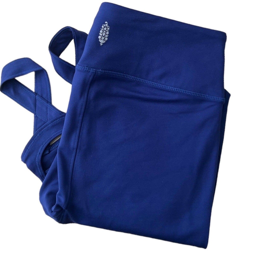 Free People Movement Synergy Leggings Stirrup‎ Yoga Blue Women’s Small Petite